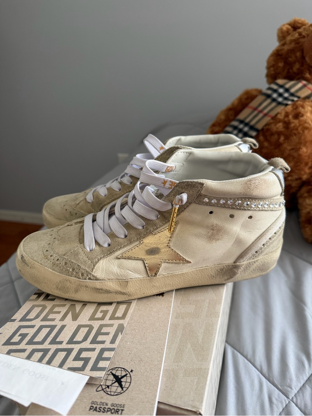 Golden Goose Swarovski Mid Star Sneaker Size 37